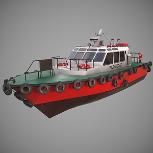 Pilot Boat Lowpoly