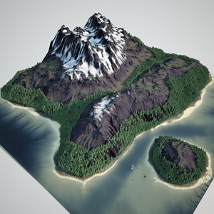 3d model mount fuji