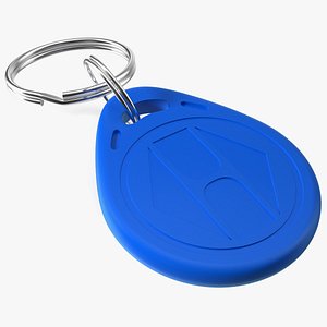 Plastic RFID Key Tag model