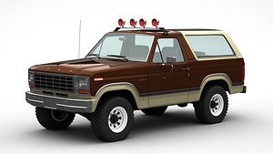3D 1981 Ford Bronco model