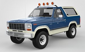 3D 1981 Ford Bronco model