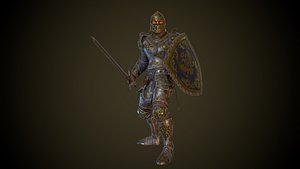 3D knight animation