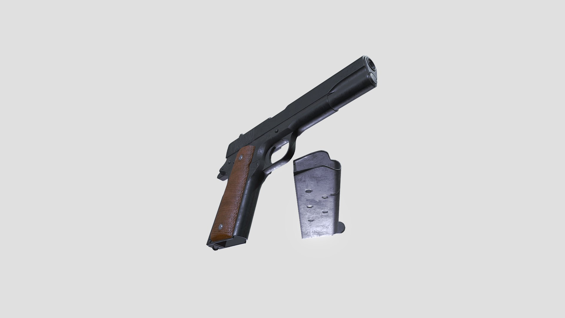 3D M1911 Pistol Low-poly PBR https://p.turbosquid.com/ts-thumb/7H/WDvzUR/I3/m1911_pistol8/png/1664679562/1920x1080/fit_q87/0c9e865f47cbef4fa0f9d07249519b49f7cd7be0/m1911_pistol8.jpg