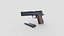 Pistola M1911 PBR de baja poli