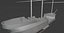 Galleon BattleShip Low-poly 3D model