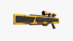 Anti-Drone Sniper Gun I04 - SciFi Jamming Weaponry