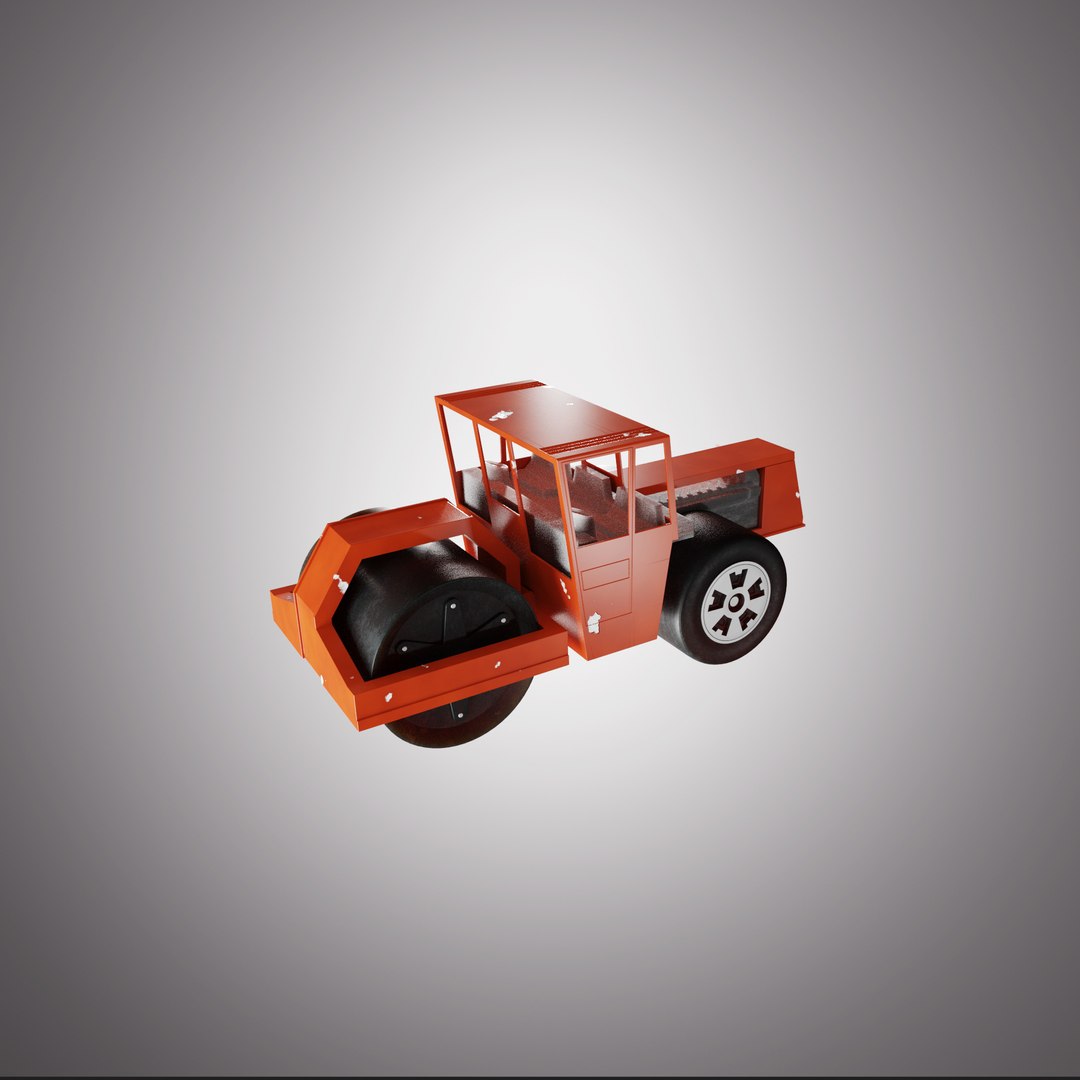 Steamroller toy modeled 3D model - TurboSquid 1515769