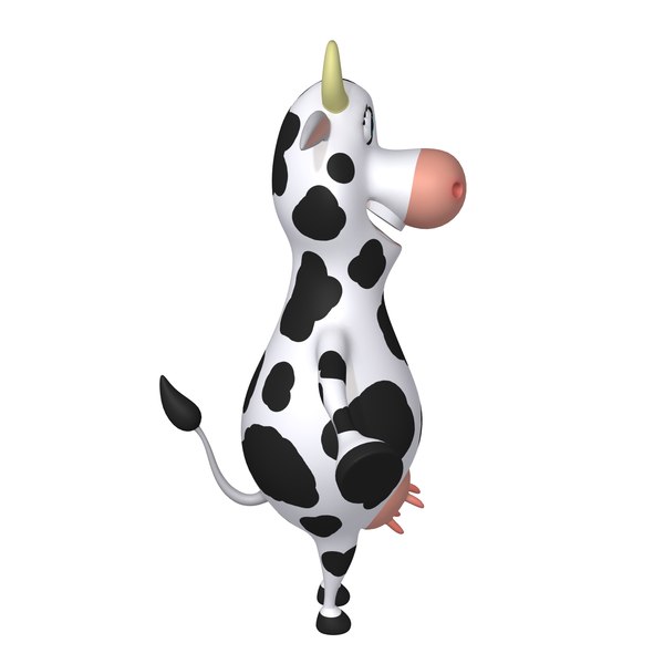 3D модель Cow Cartoon 02 - TurboSquid 2067703
