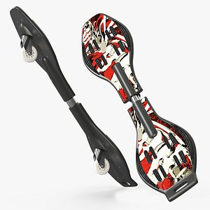 RipStik Caster Board with Graphic Design 3D model