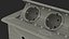 Damped Outlet Socket Three Plug Grey