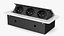 Damped Outlet Socket Three Plug Grey