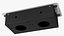 Damped Outlet Socket Three Plug Grey