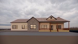 Cottage full interior model