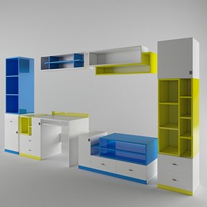 3d room furniture hoff model
