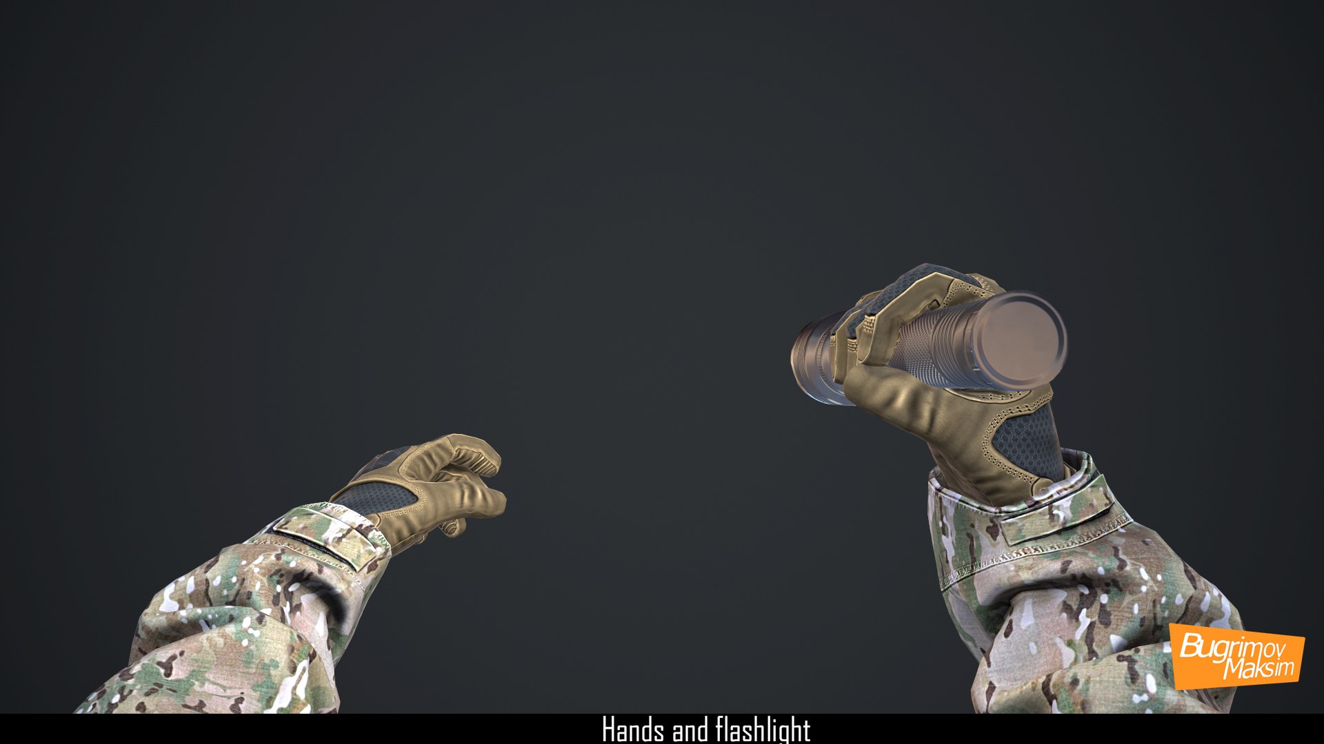3D Hands Flashlight - TurboSquid 1167540