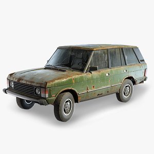 set of rangerover car with interior in 9 color variants az9 3D model
