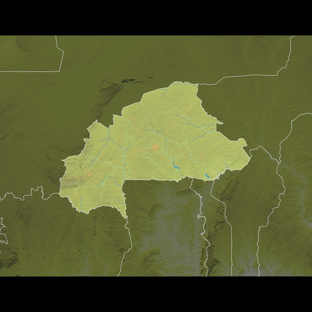3D Burkina Faso Map - 18K Realistic Satellite Terrain - Elevation https://p.turbosquid.com/ts-thumb/7H/rATxKw/sr/stterrain_top/jpg/1775719399/1920x1080/fit_q87/459a7dfde38d10ec14f67b4ab517fc02747b6954/stterrain_top.jpg