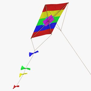rectangle kite 3d model