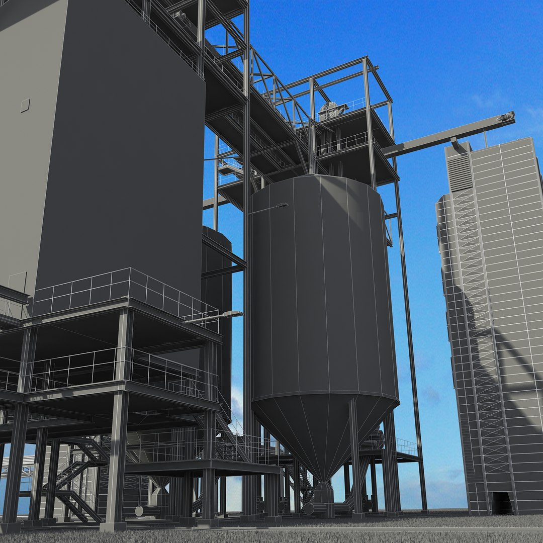 grain-dryer grain 3d dxf