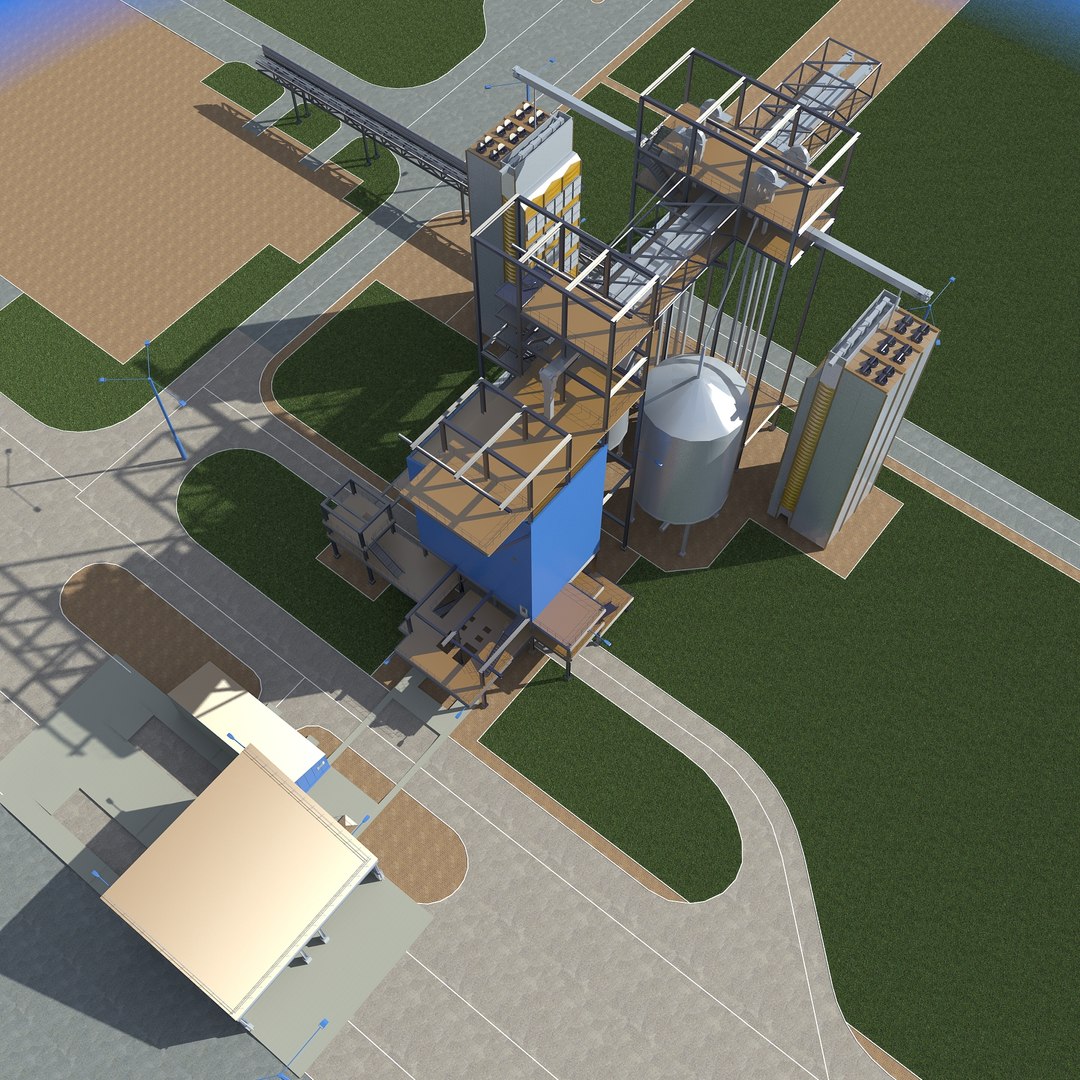 Grain-dryer Grain 3d Dxf