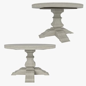 Banks Round Pedestal Extendable Dining Table