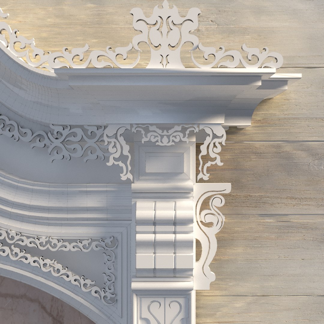 Carved window model - TurboSquid 1284006