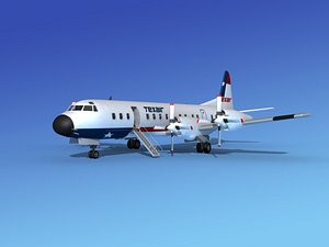 propellers electra lockheed 3d model