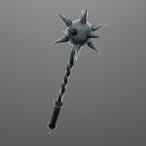 3D Medieval mace Low-poly 3D model model