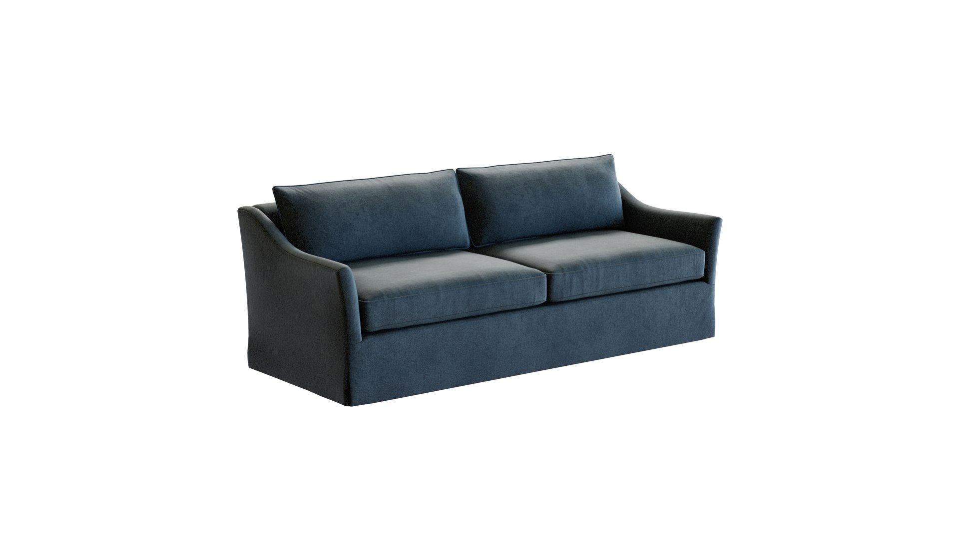 Crate And Barrel Keely Slipcovered Sofa Model TurboSquid 1970753