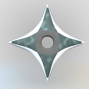 ninja estrellas arma 2 3D model