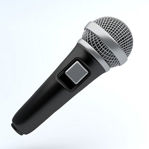 3D mic icon phone model