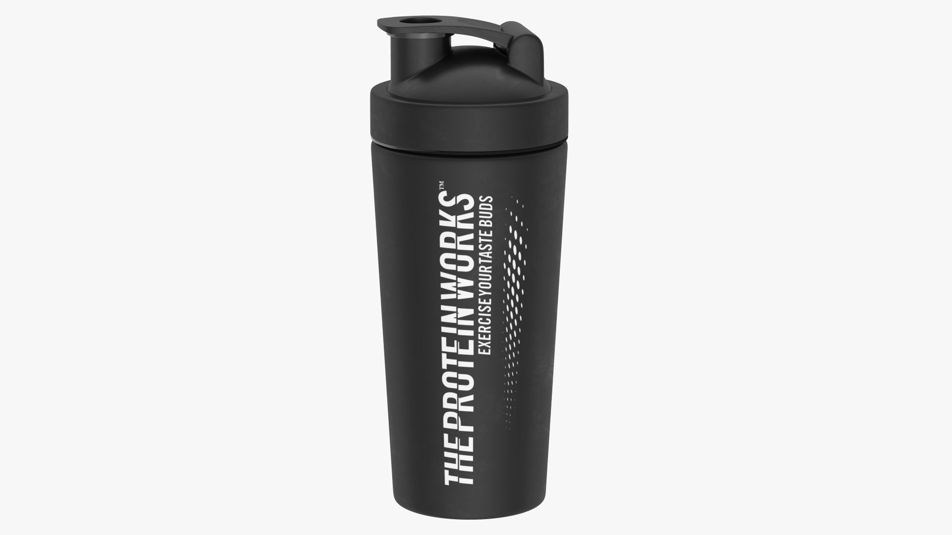 The Protein Works Matte Black Protein Shaker 3D model preview