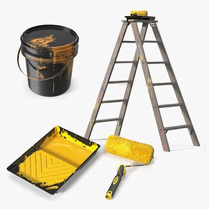 3D model Construction Painter Props Collection