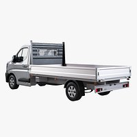 Renault Master Tipper Flatbed Truck LOD1