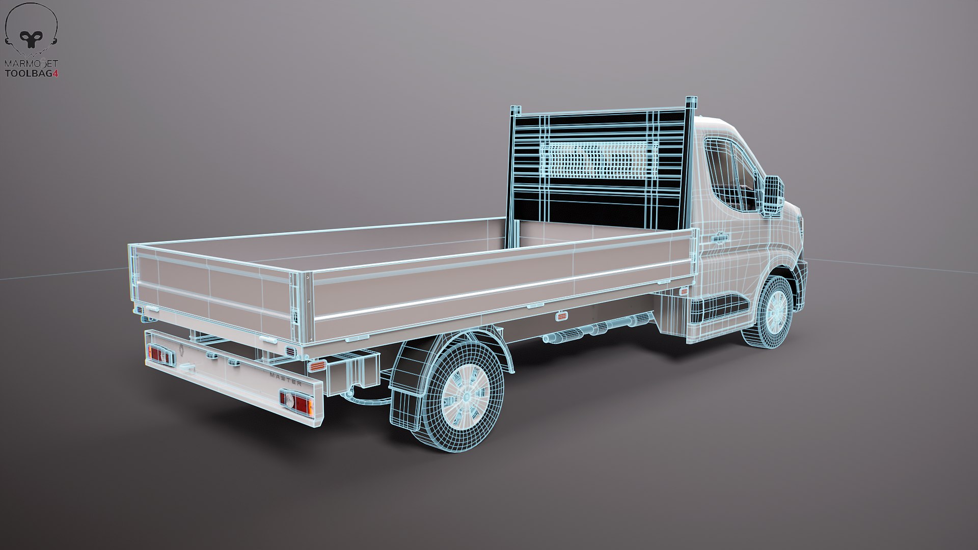 3D Renault Master Tipper Flatbed Truck LOD1 https://p.turbosquid.com/ts-thumb/7I/RSYV19/cN/rmtipper_lod1_tooblag_wire_001/png/1764944502/1920x1080/fit_q87/56f8492ad9d71083a6f7cbfbb20b4aa6e9da22a2/rmtipper_lod1_tooblag_wire_001.jpg