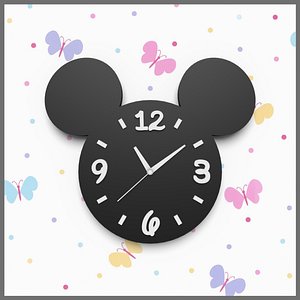 mickey mouse wall clock 3ds