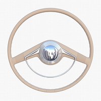 Generic 40s Car Steering Wheel