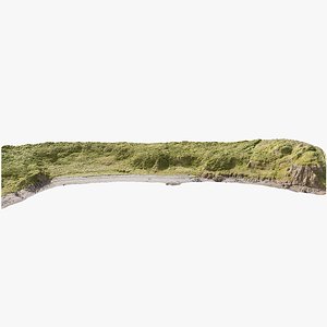 3D Steep Coast Beach  - 3D PBR Model