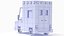 Stylizowany model karetki pogotowia w technice Low Poly 3D