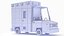 Stylizowany model karetki pogotowia w technice Low Poly 3D
