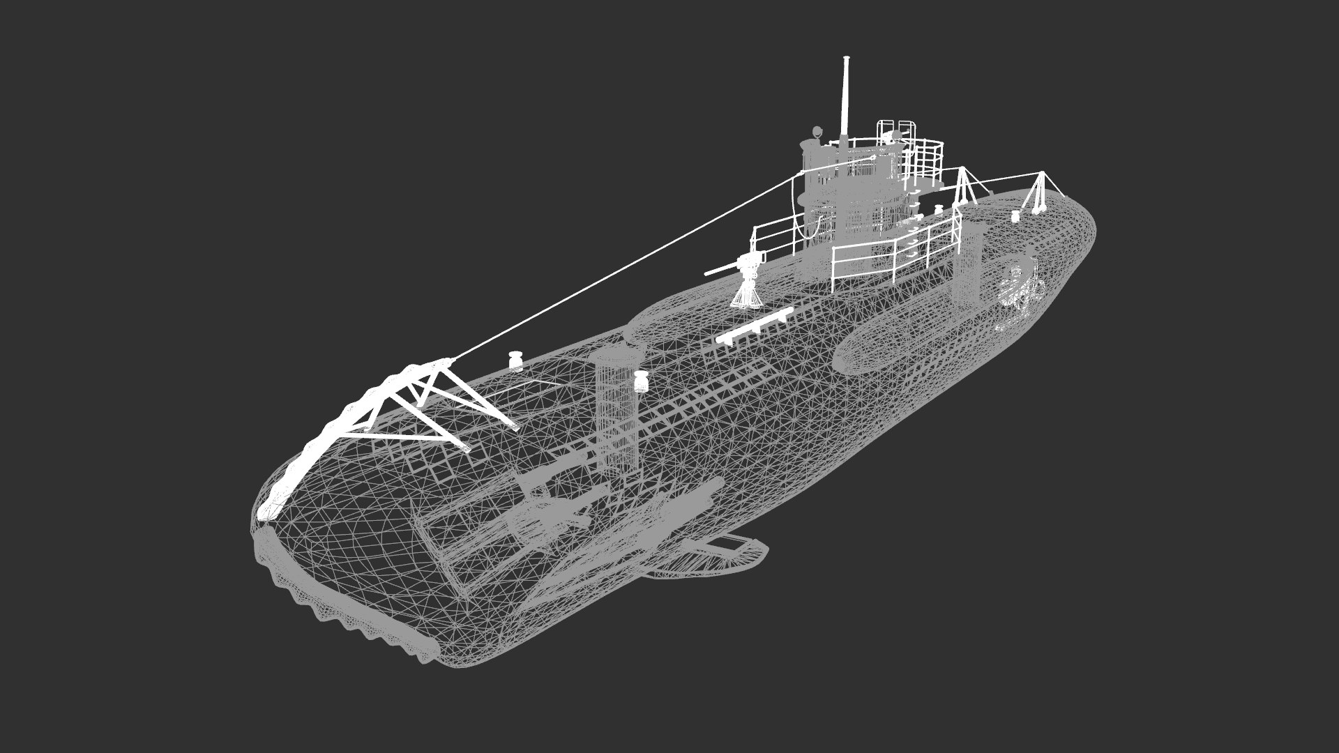 3D model WW2 German Submarine - U299 Type VIIC 41 U-boat low-poly 3d model https://p.turbosquid.com/ts-thumb/7I/Zrjtfy/Z5/wire/png/1784560024/1920x1080/fit_q87/475b6982e12f8ad15b9e74b352a757492a8b4547/wire.jpg