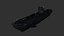 Modello 3D low-poly del sottomarino tedesco della Seconda Guerra Mondiale U299 Tipo VIIC 41.
