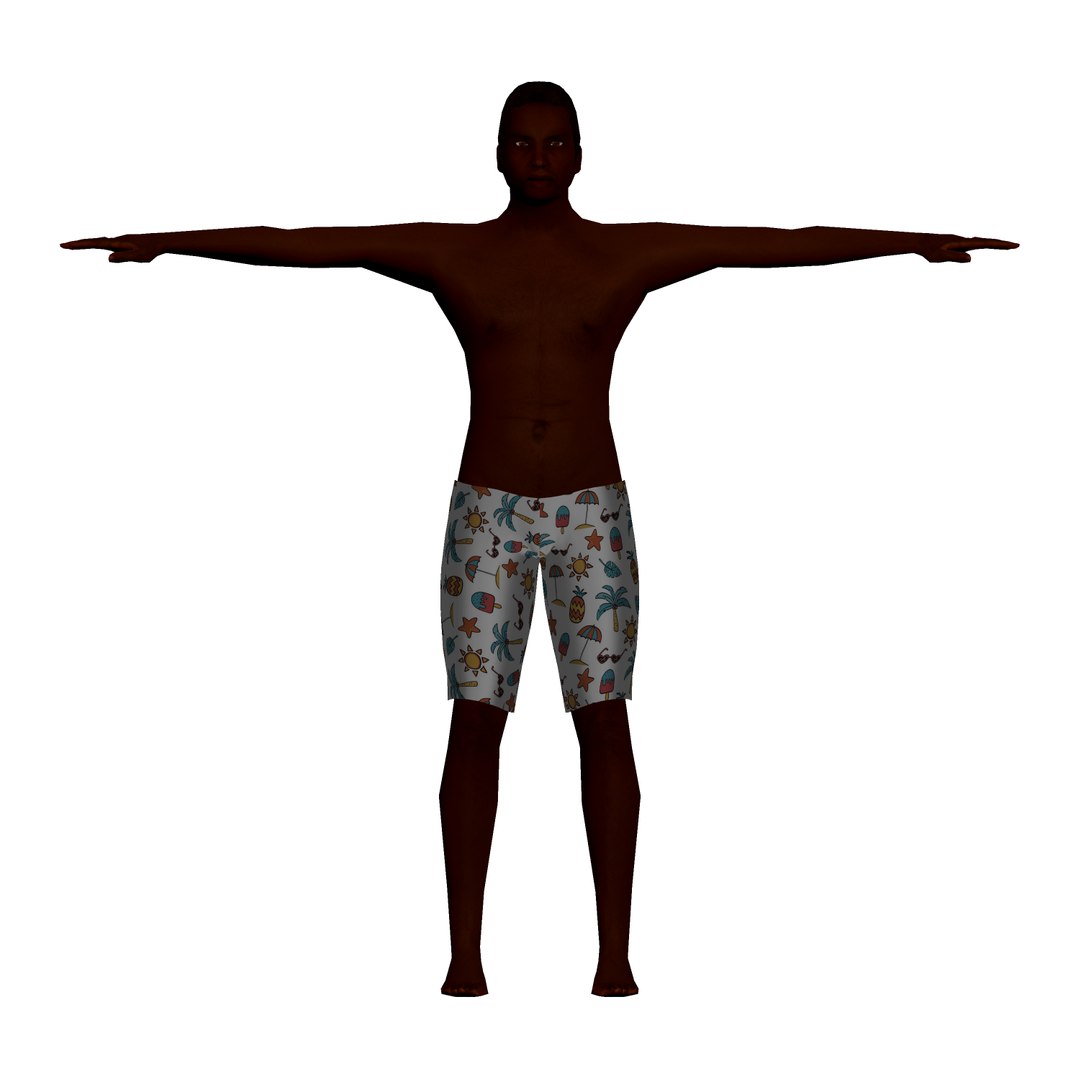 Man Swimsuit 3D Model - TurboSquid 1637284