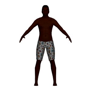 man swimsuit 3D model