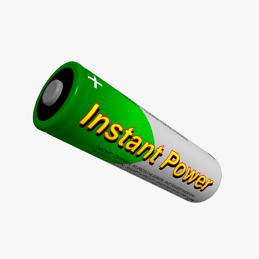 Battery AA Type 3D model TurboSquid 1995114