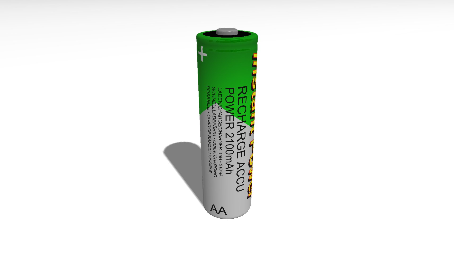 Battery AA Type 3D Model TurboSquid 1995114