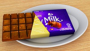 3D Chocolate Bar model