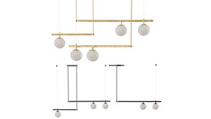 3D lampatron chandelier lamp
