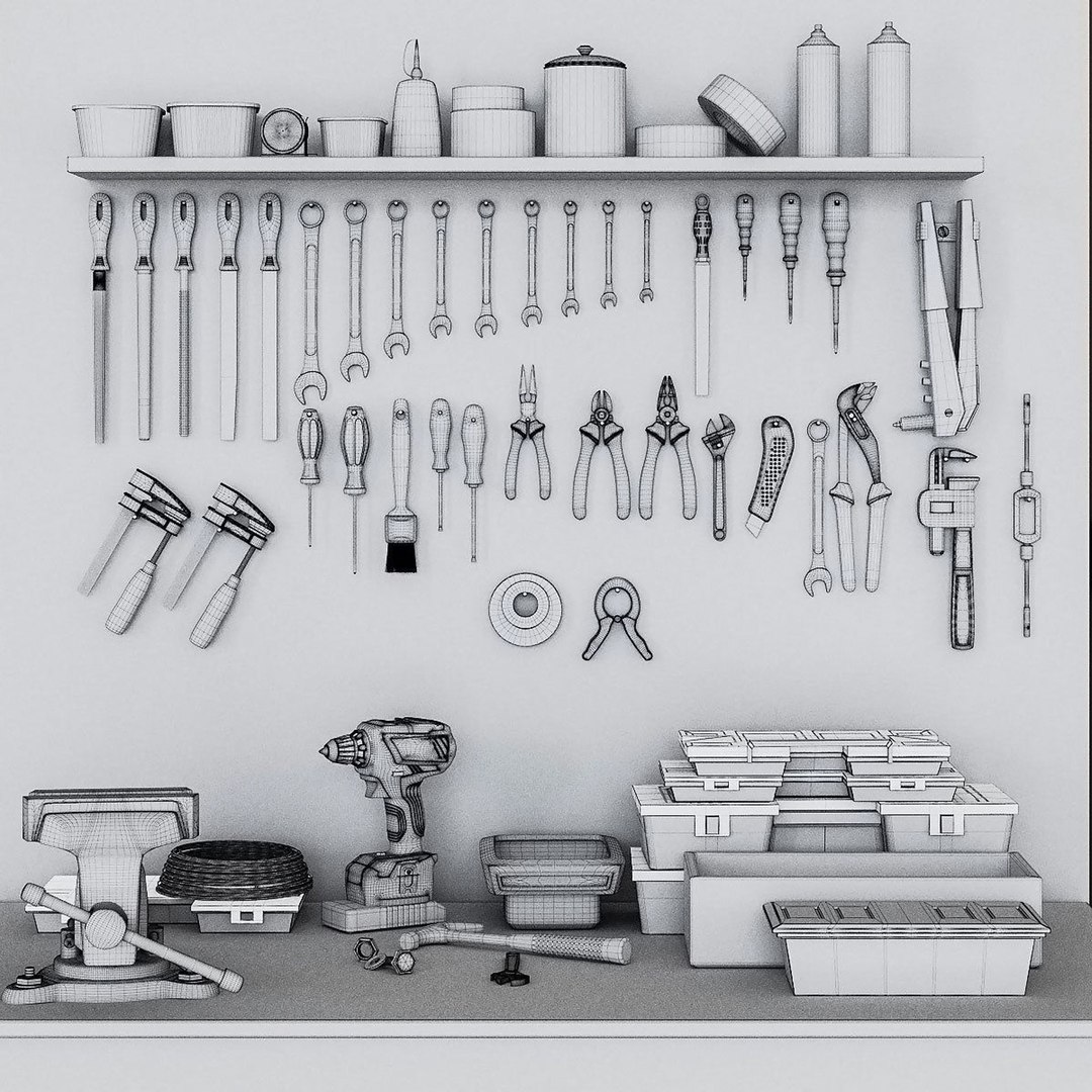 3D garage tools https://p.turbosquid.com/ts-thumb/7I/kn25p1/Zc/4/jpg/1704398412/1920x1080/fit_q87/07aa8b97e79835b6930a3f3374b9621f9c8ab954/4.jpg
