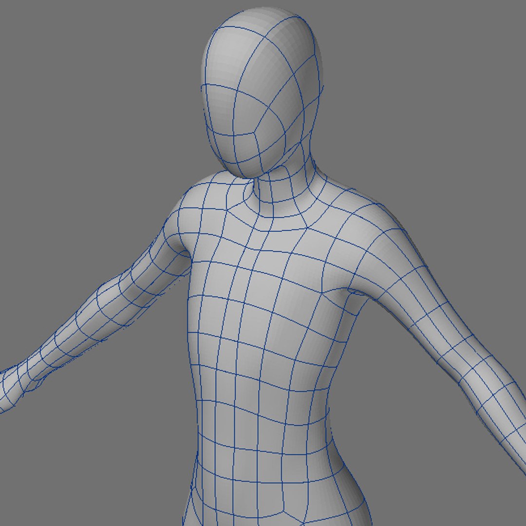 Female Custom Base Mesh 3d Model